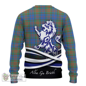 Stewart of Appin Hunting Ancient Tartan Ugly Sweater with Alba Gu Brath Regal Lion Emblem