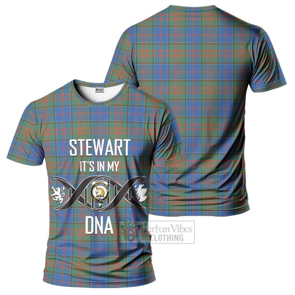 Stewart of Appin Hunting Ancient Tartan T-Shirt with Family Crest DNA In Me Style - Tartan Vibes Clothing