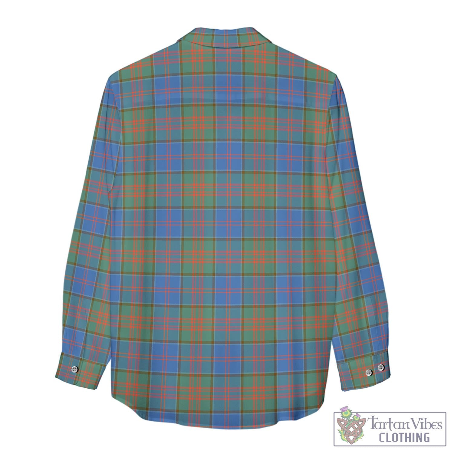 Tartan Vibes Clothing Stewart of Appin Hunting Ancient Tartan Womens Casual Shirt with Family Crest