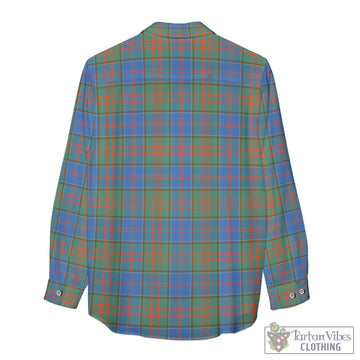 Stewart of Appin Hunting Ancient Tartan Women's Casual Shirt with Family Crest