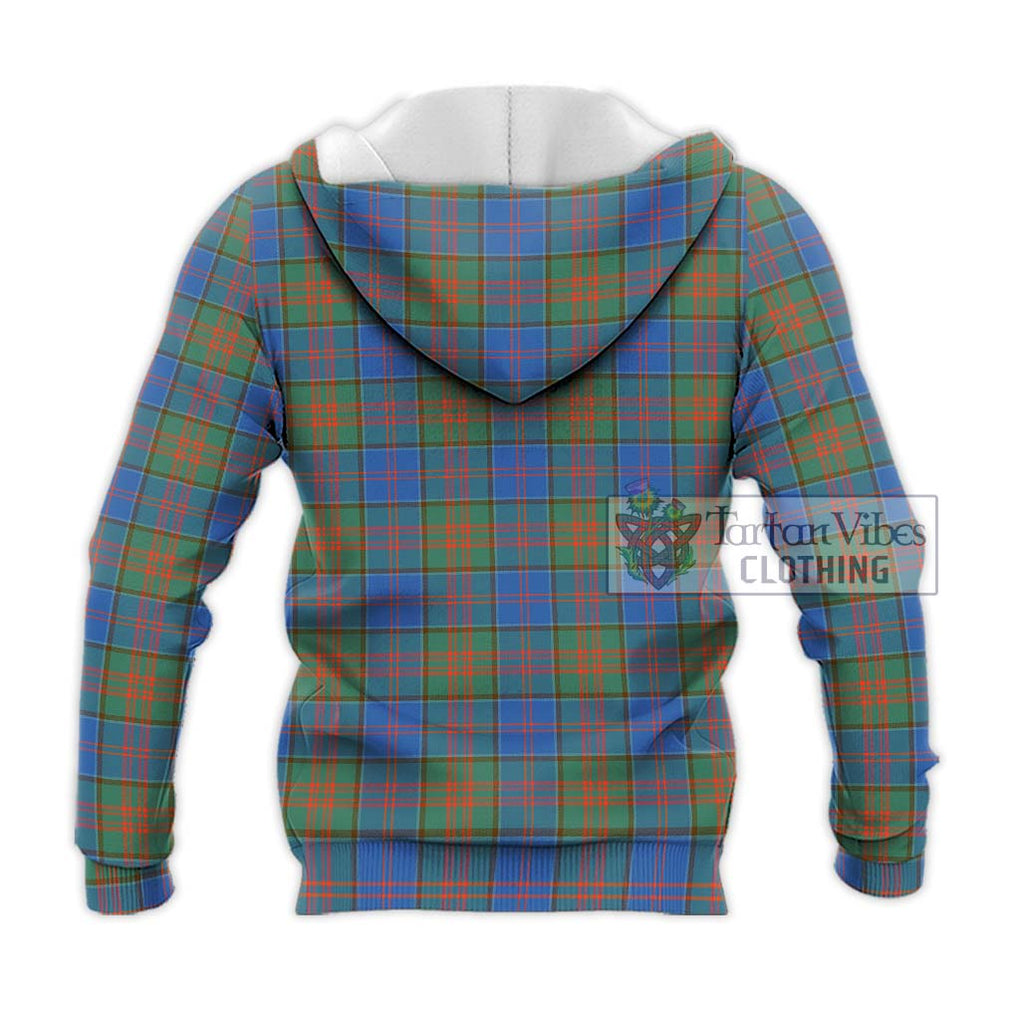 Stewart of Appin Hunting Ancient Tartan Knitted Hoodie with Family Crest DNA In Me Style - Tartanvibesclothing Shop