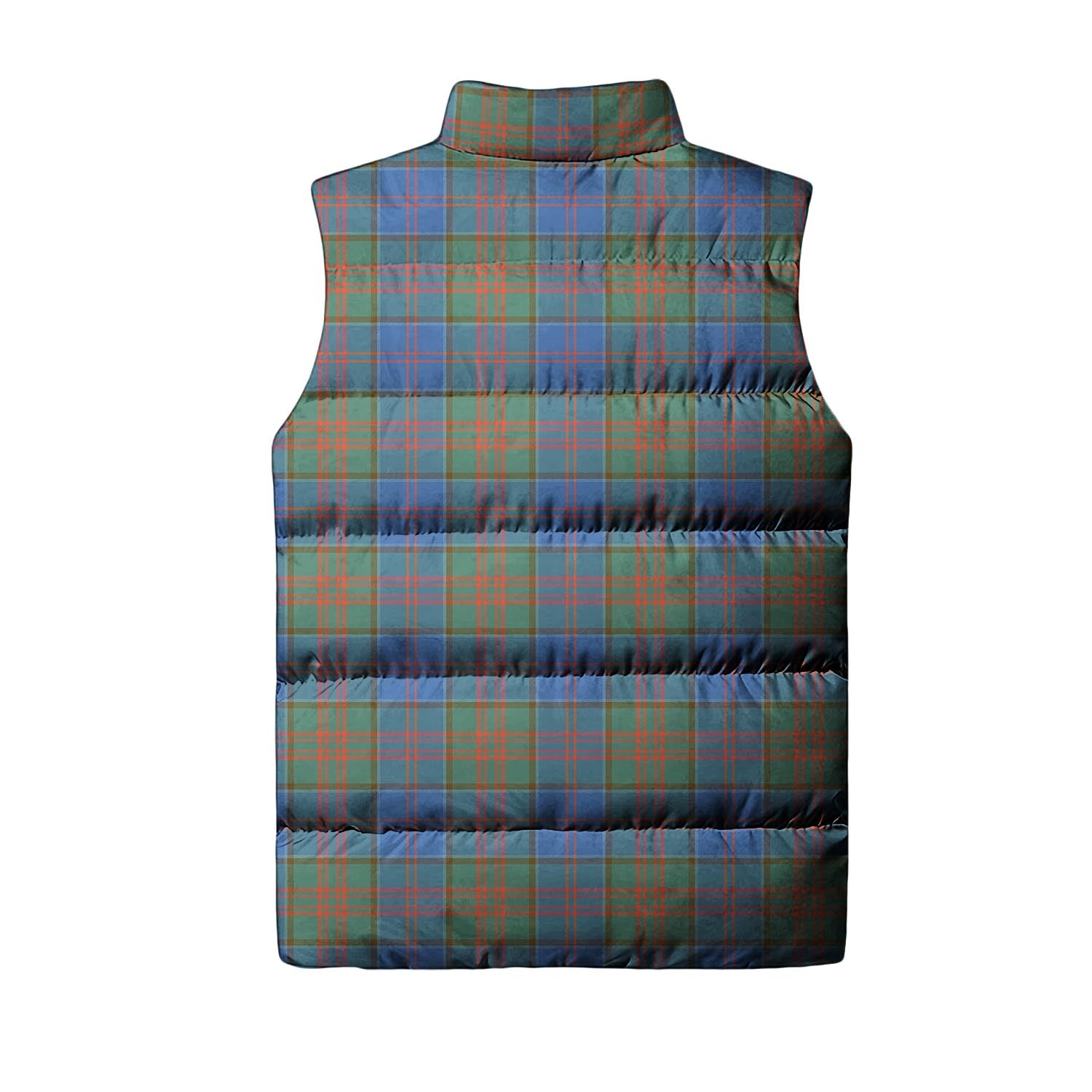 Stewart of Appin Hunting Ancient Tartan Sleeveless Puffer Jacket with Family Crest - Tartanvibesclothing