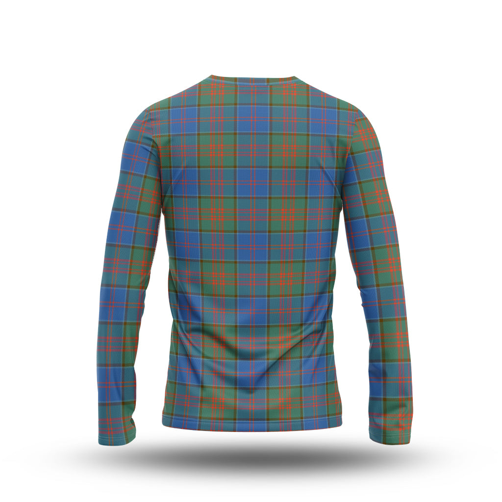 stewart-of-appin-hunting-ancient-tartan-long-sleeve-t-shirt-with-family-crest