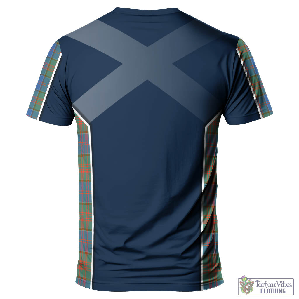 Tartan Vibes Clothing Stewart of Appin Hunting Ancient Tartan T-Shirt with Family Crest and Lion Rampant Vibes Sport Style