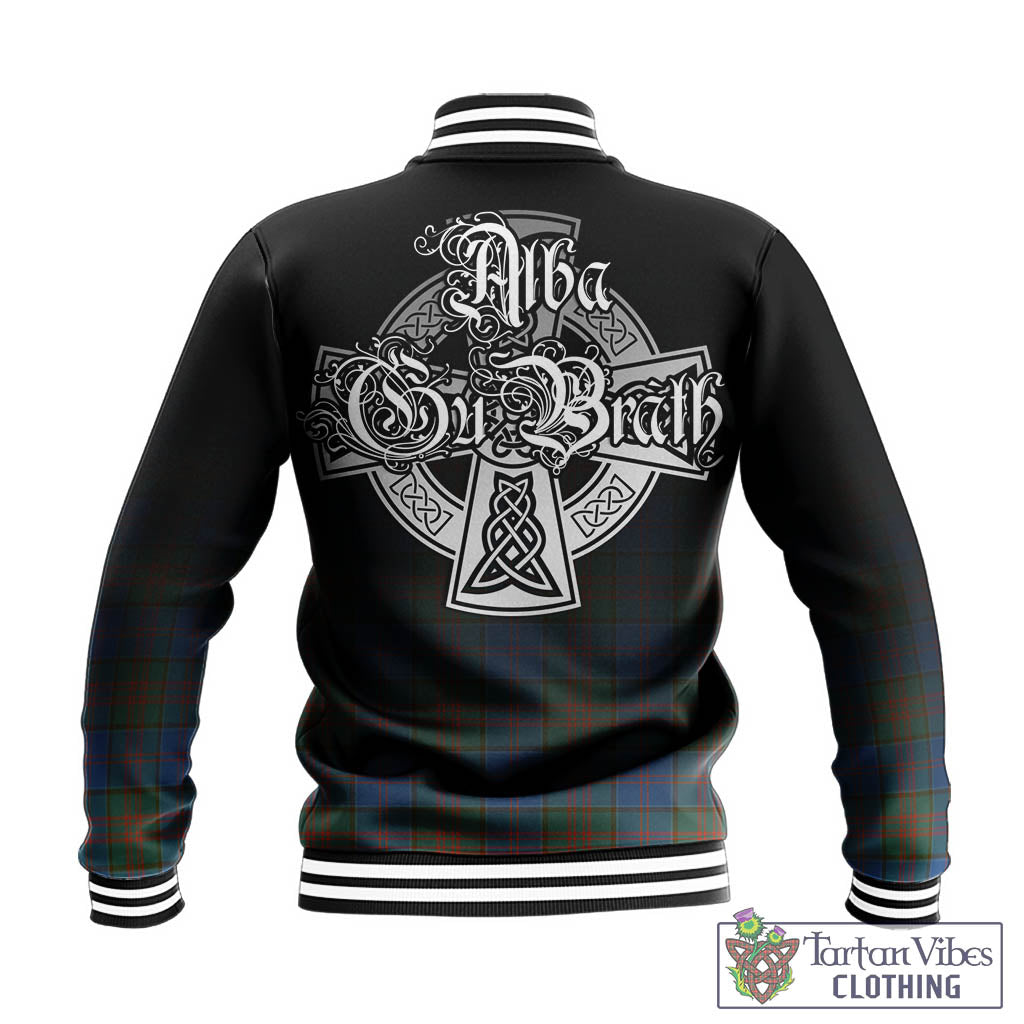 Tartan Vibes Clothing Stewart of Appin Hunting Ancient Tartan Baseball Jacket Featuring Alba Gu Brath Family Crest Celtic Inspired