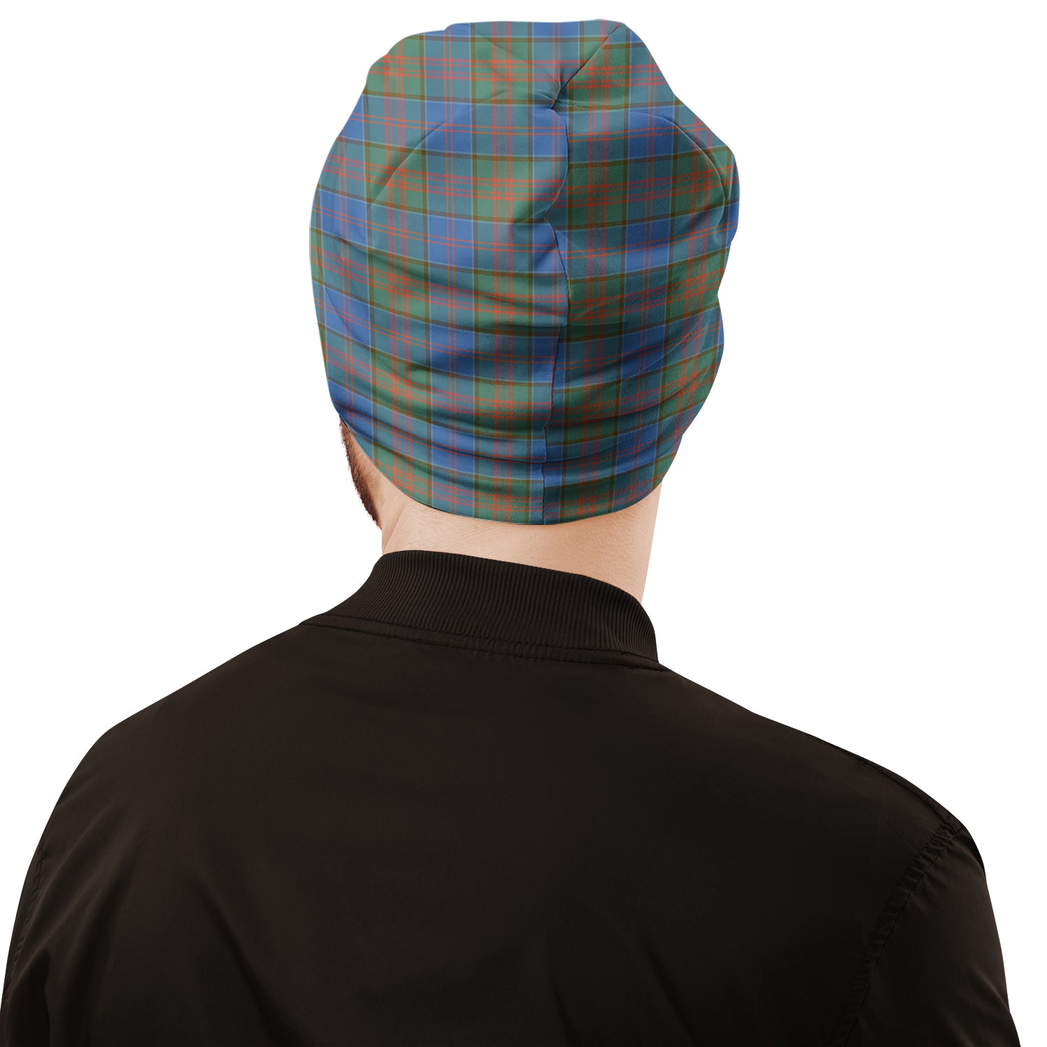 Stewart of Appin Hunting Ancient Tartan Beanies Hat with Family Crest - Tartan Vibes Clothing