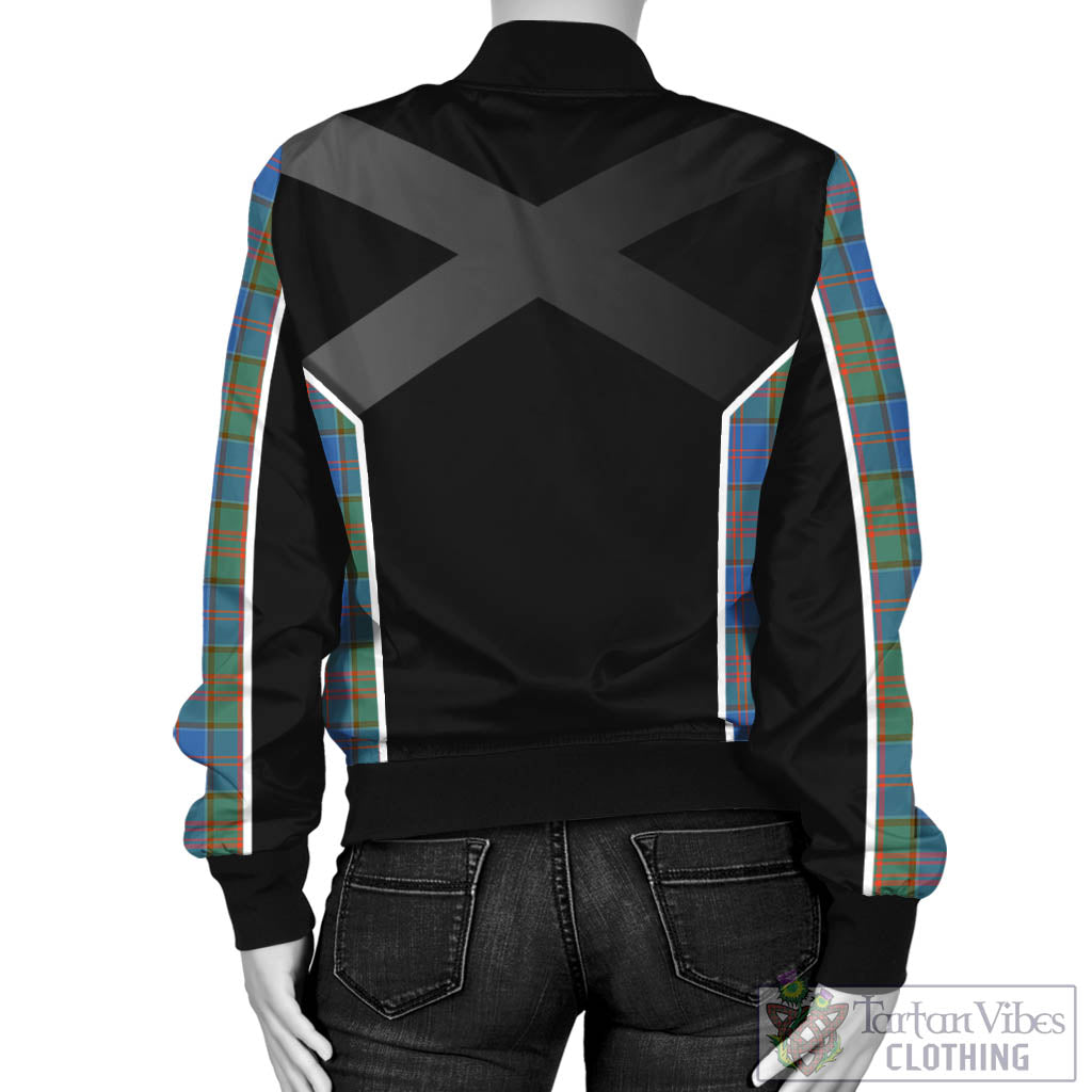 Tartan Vibes Clothing Stewart of Appin Hunting Ancient Tartan Bomber Jacket with Family Crest and Scottish Thistle Vibes Sport Style