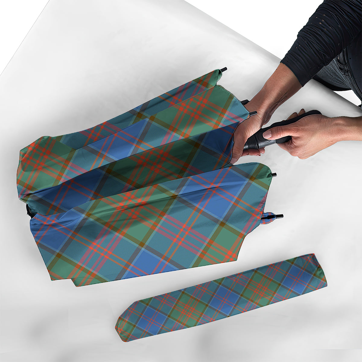 Stewart of Appin Hunting Ancient Tartan Umbrella - Tartanvibesclothing