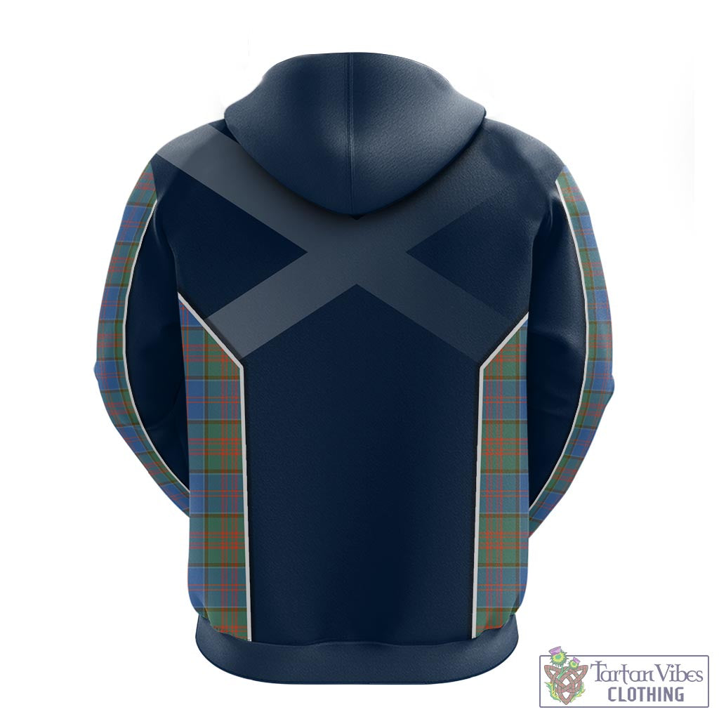 Tartan Vibes Clothing Stewart of Appin Hunting Ancient Tartan Hoodie with Family Crest and Scottish Thistle Vibes Sport Style