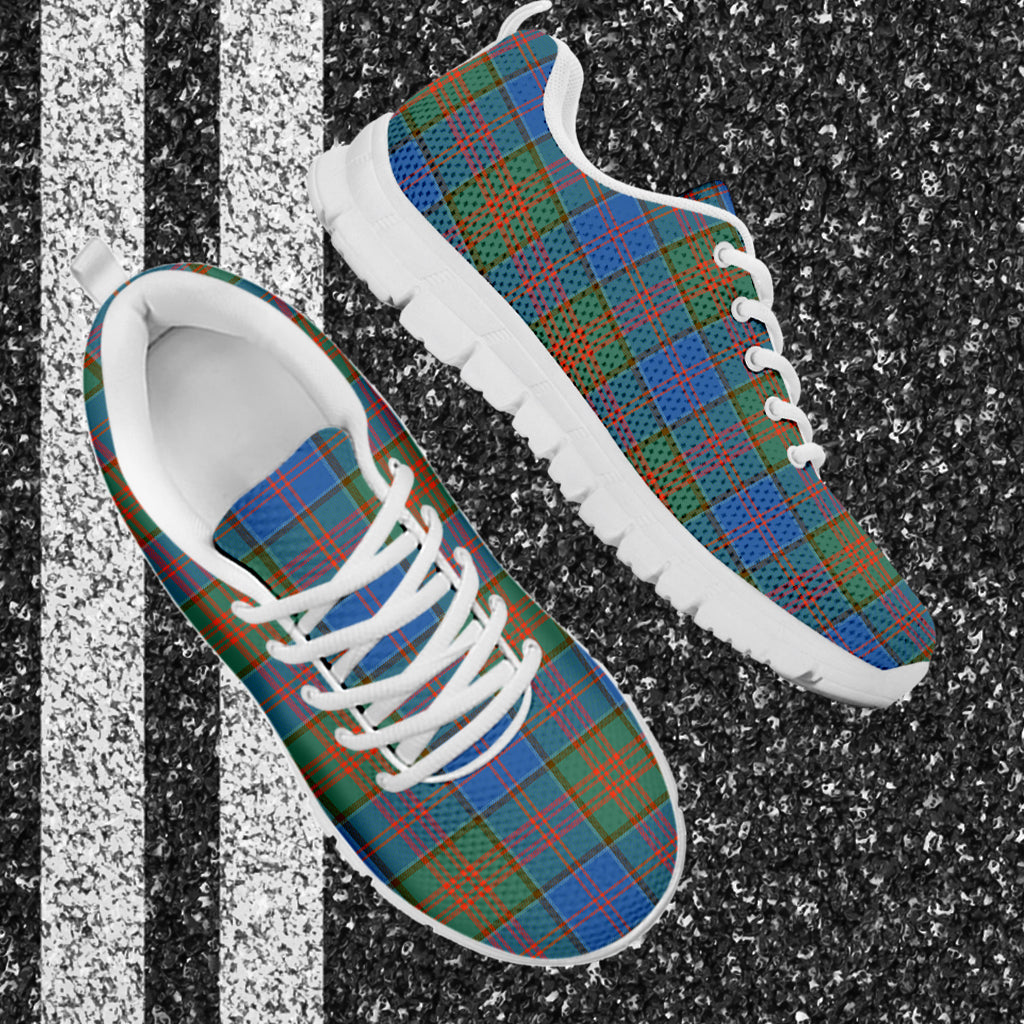 Stewart of Appin Hunting Ancient Tartan Sneakers - Tartan Vibes Clothing