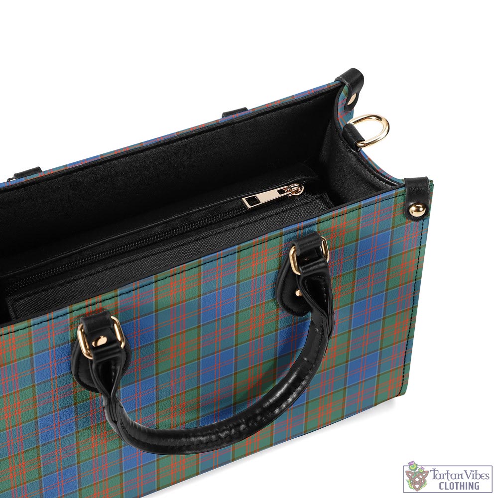 Tartan Vibes Clothing Stewart of Appin Hunting Ancient Tartan Luxury Leather Handbags