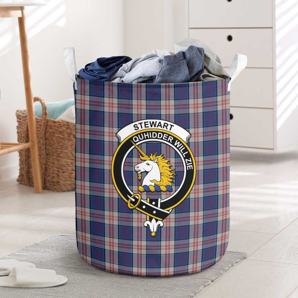 Stewart of Appin Hunting Dress Tartan Laundry Basket with Family Crest One Size - Tartanvibesclothing Shop