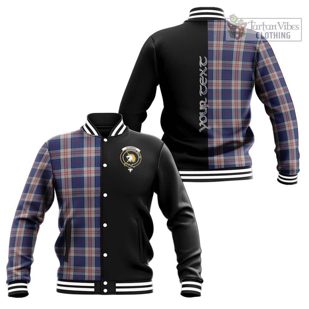 Stewart of Appin Hunting Dress Tartan Baseball Jacket with Family Crest and Half Of Me Style Unisex - Tartanvibesclothing Shop