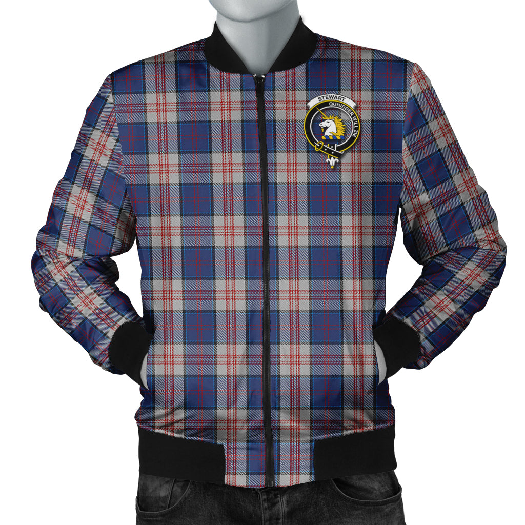 stewart-of-appin-hunting-dress-tartan-bomber-jacket-with-family-crest