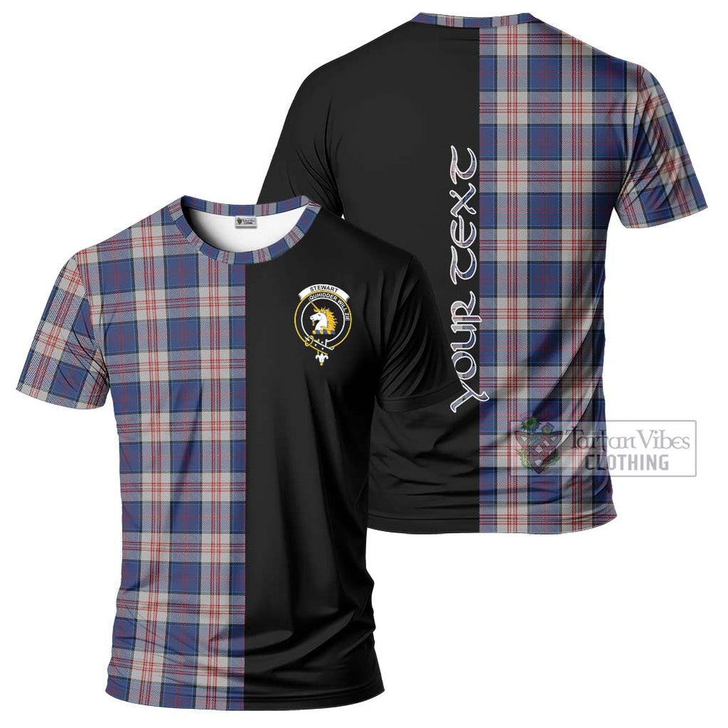 Stewart of Appin Hunting Dress Tartan T-Shirt with Family Crest and Half Of Me Style Kid's Shirt - Tartanvibesclothing Shop