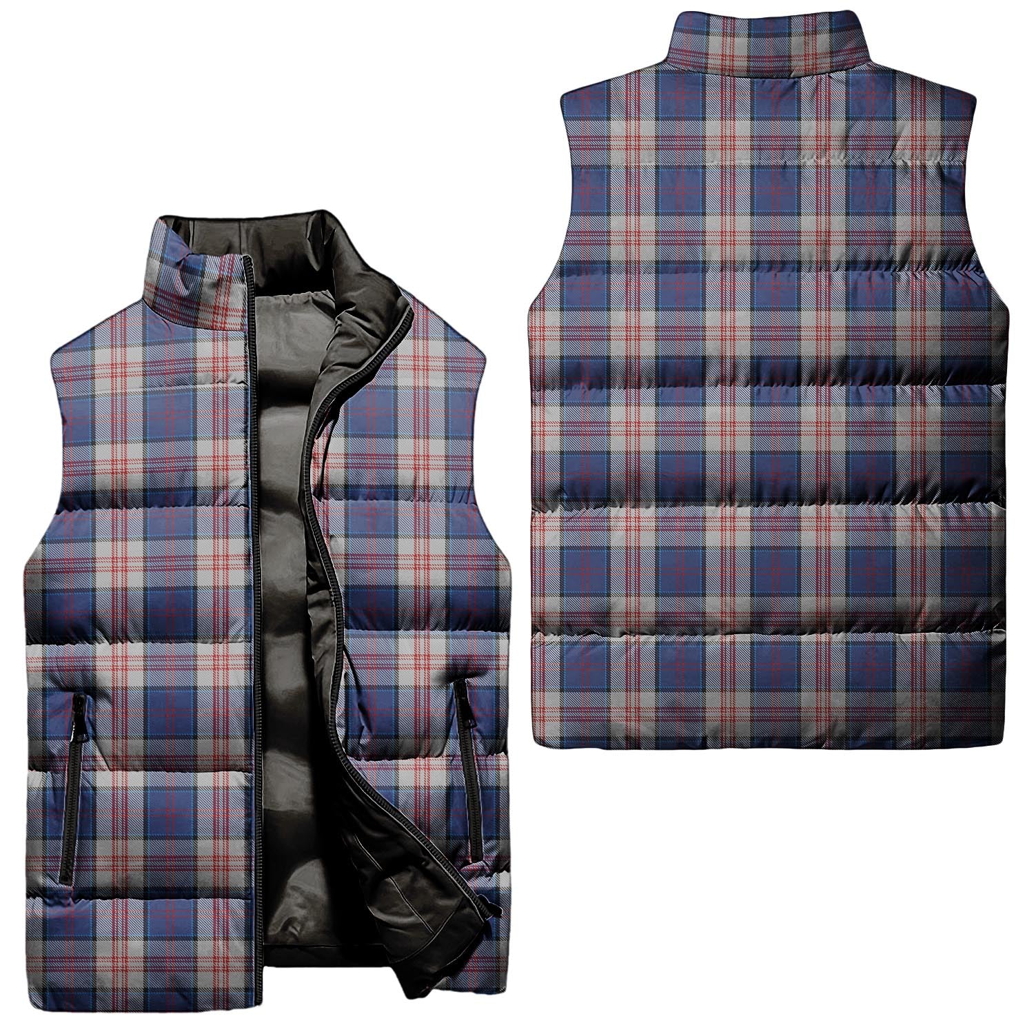 Stewart of Appin Hunting Dress Tartan Sleeveless Puffer Jacket Unisex - Tartanvibesclothing