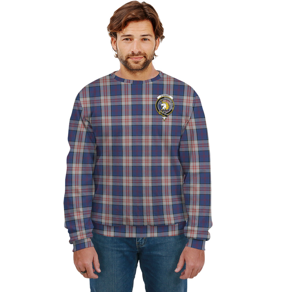 Stewart of Appin Hunting Dress Tartan Sweatshirt with Family Crest Unisex - Tartan Vibes Clothing