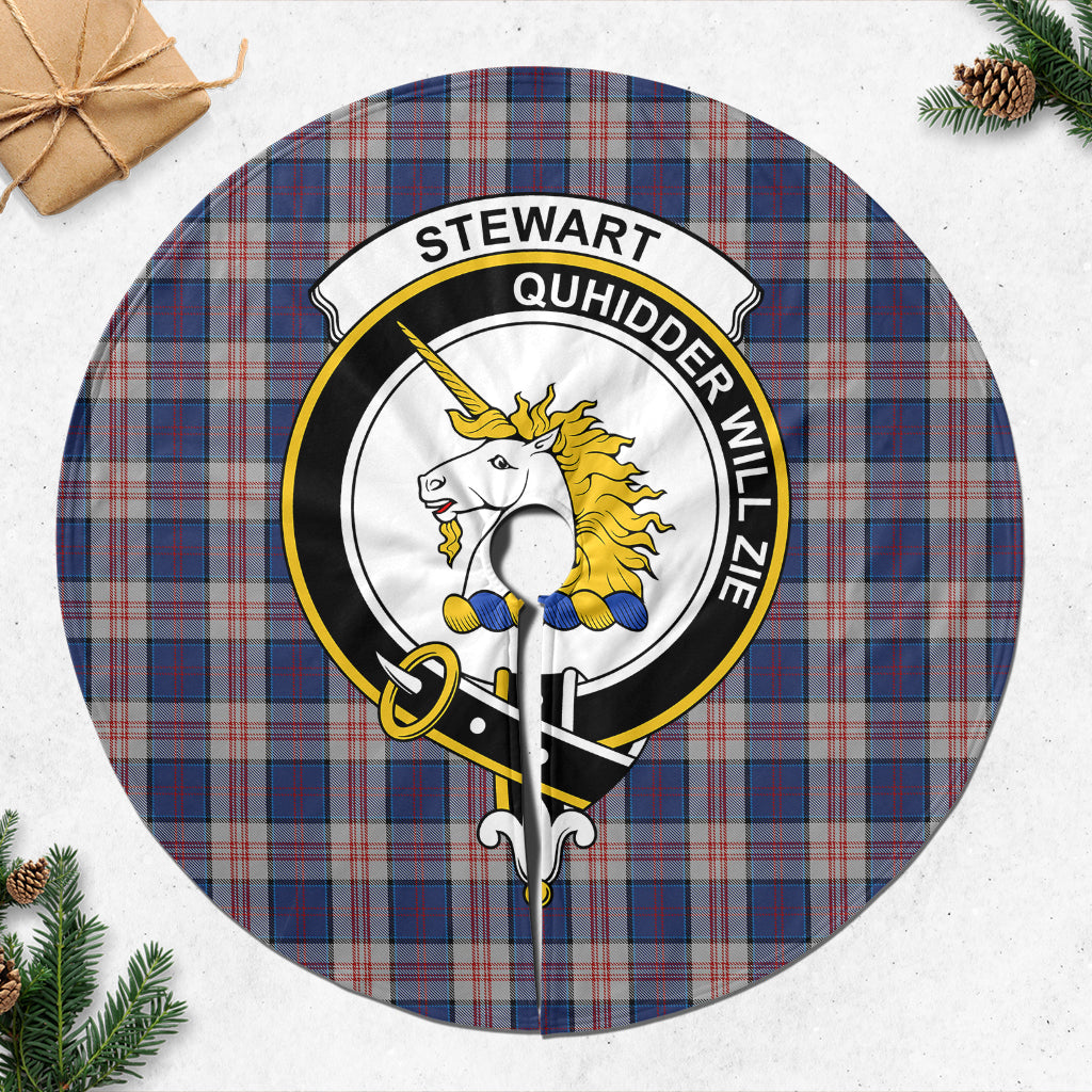 stewart-of-appin-hunting-dress-tartan-christmas-tree-skirt-with-family-crest