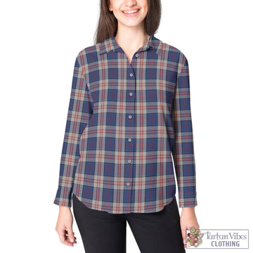 Stewart of Appin Hunting Dress Tartan Women's Casual Shirt