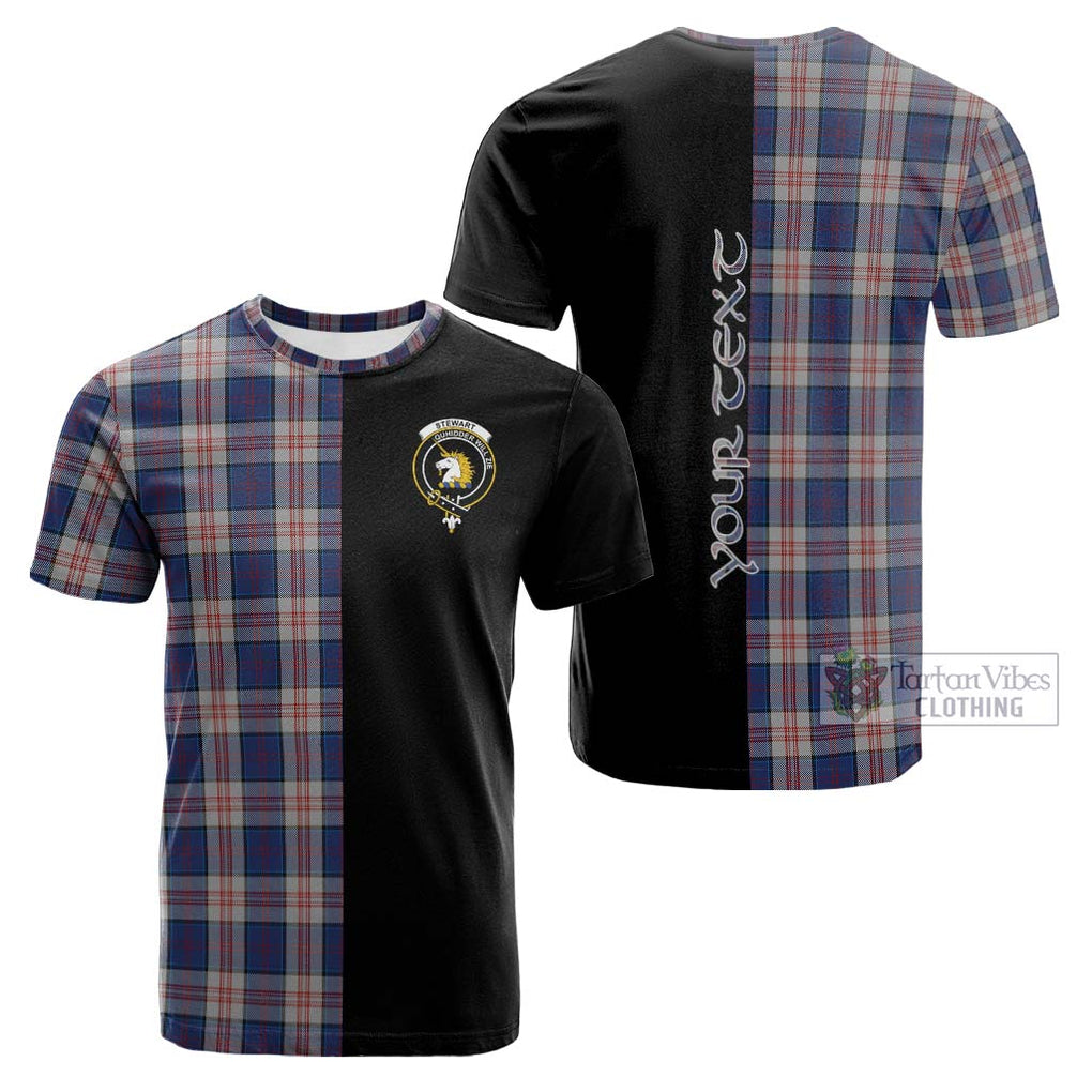 Tartan Vibes Clothing Stewart of Appin Hunting Dress Tartan Cotton T-shirt with Family Crest and Half Of Me Style