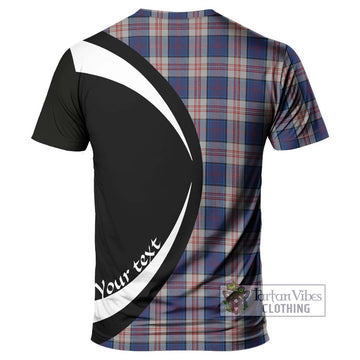 Stewart of Appin Hunting Dress Tartan T-Shirt with Family Crest Circle Style