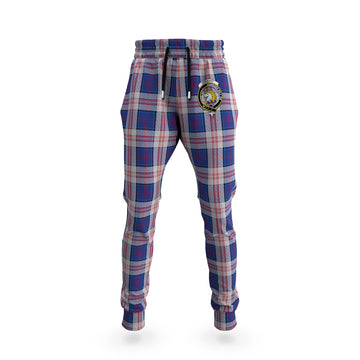 Stewart of Appin Hunting Dress Tartan Joggers Pants with Family Crest