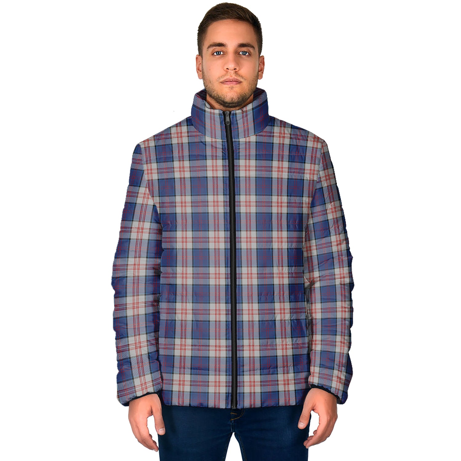 Stewart of Appin Hunting Dress Tartan Padded Jacket - Tartan Vibes Clothing