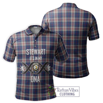 Stewart of Appin Hunting Dress Tartan Polo Shirt with Family Crest DNA In Me Style