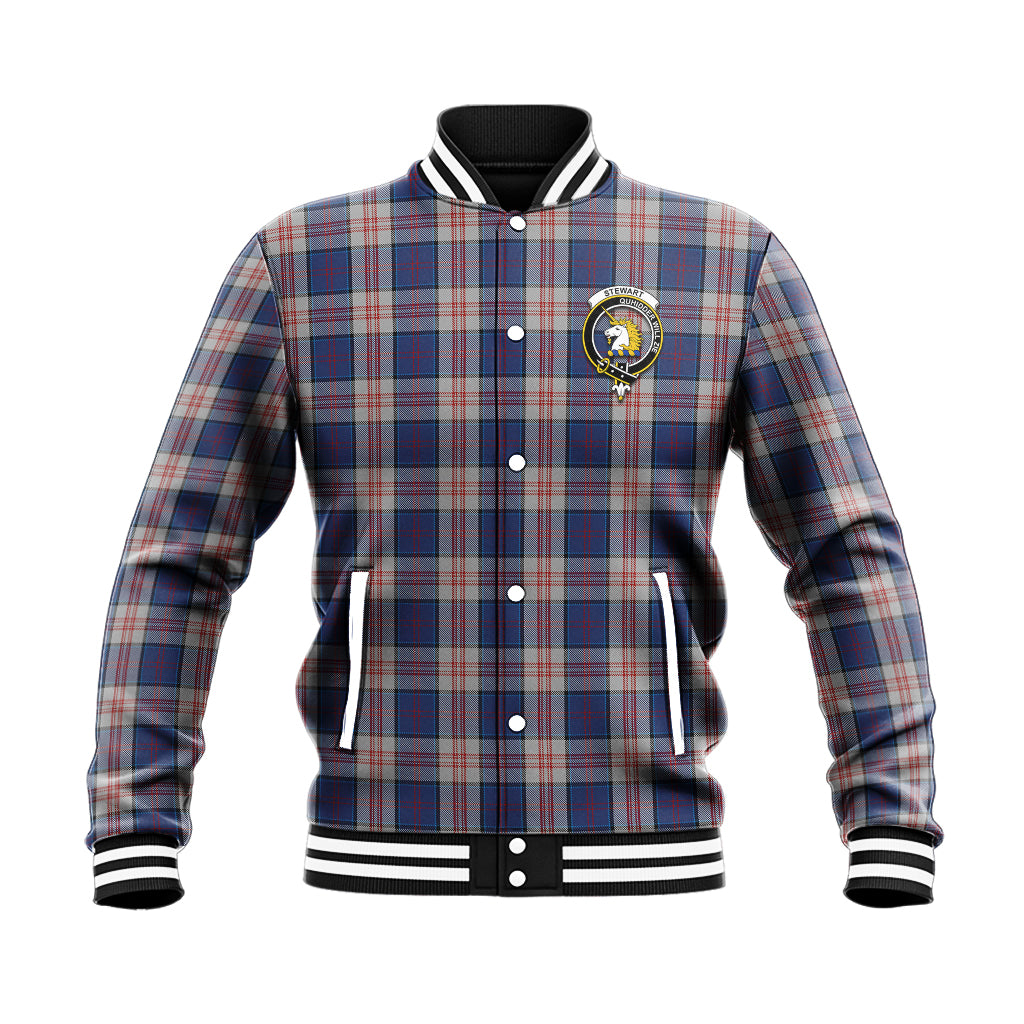 Stewart of Appin Hunting Dress Tartan Baseball Jacket with Family Crest - Tartan Vibes Clothing