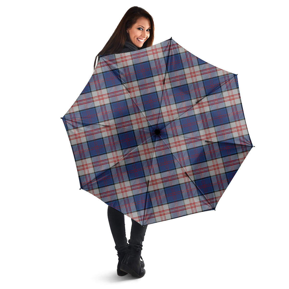 Stewart of Appin Hunting Dress Tartan Umbrella - Tartanvibesclothing