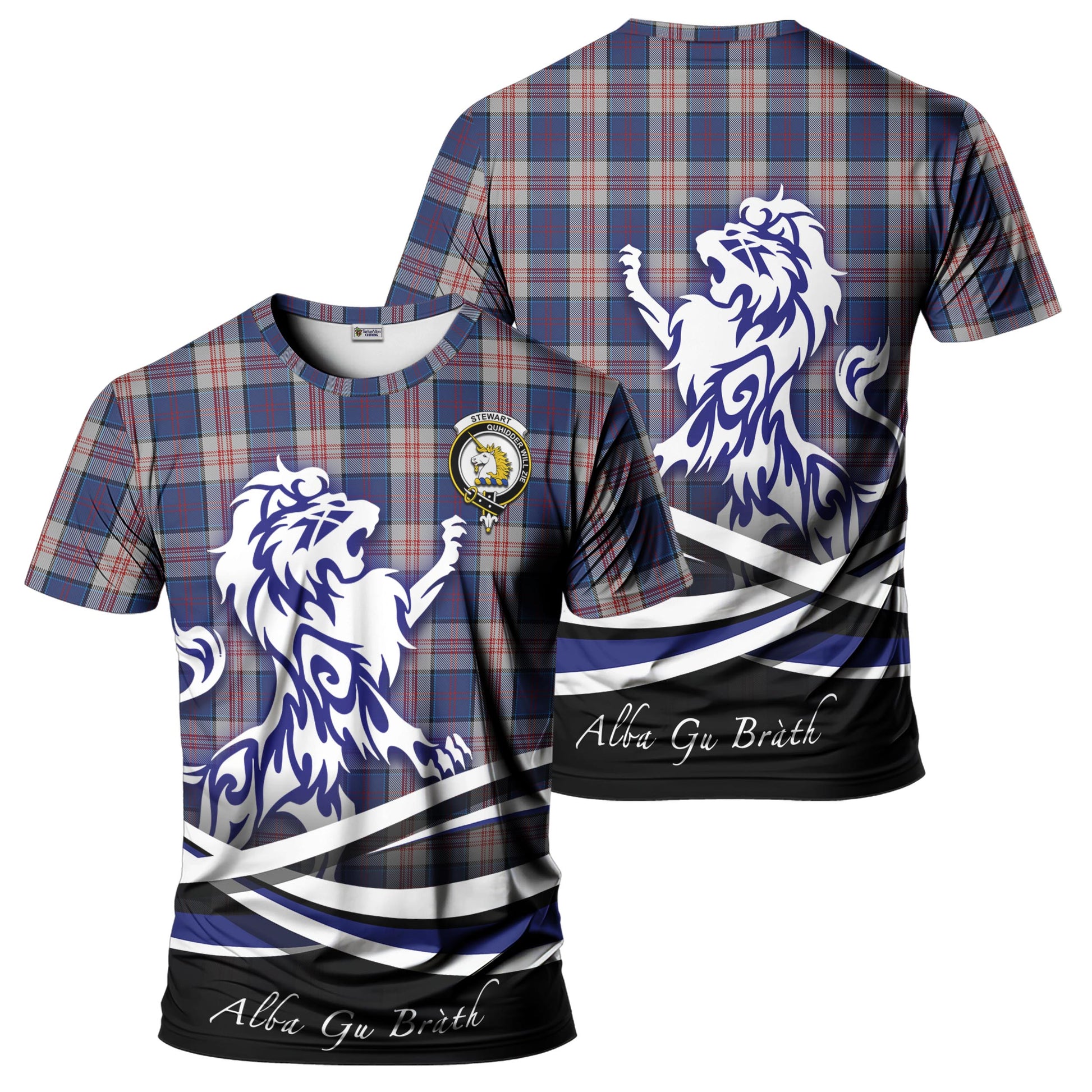 stewart-of-appin-hunting-dress-tartan-t-shirt-with-alba-gu-brath-regal-lion-emblem