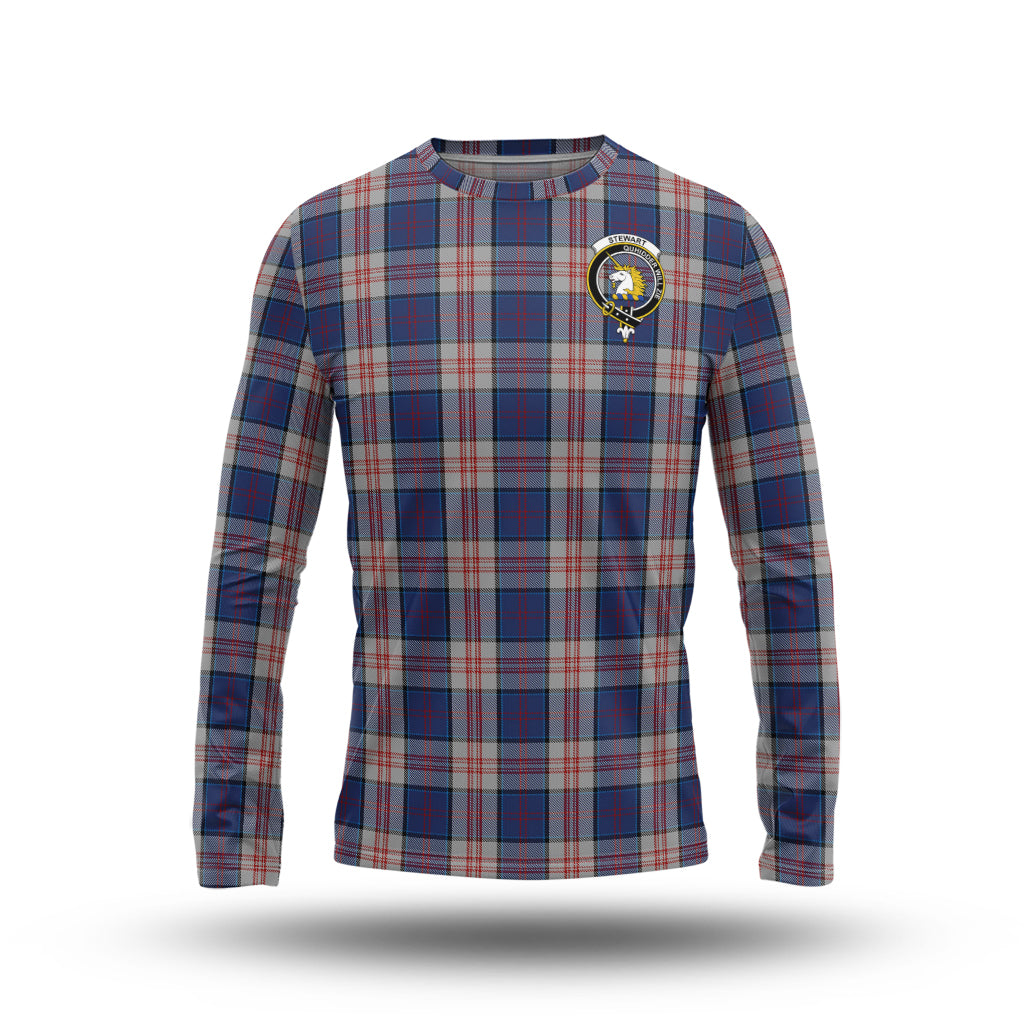 stewart-of-appin-hunting-dress-tartan-long-sleeve-t-shirt-with-family-crest