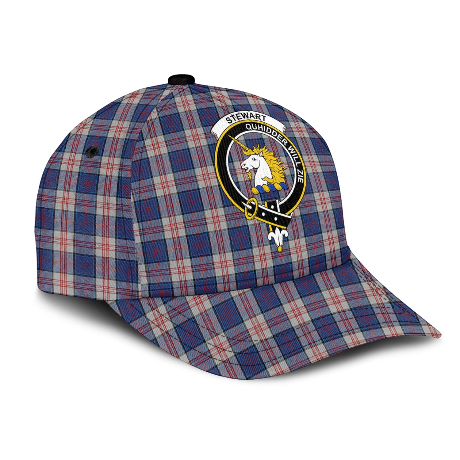 Stewart of Appin Hunting Dress Tartan Classic Cap with Family Crest - Tartan Vibes Clothing