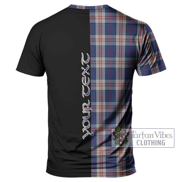 Stewart of Appin Hunting Dress Tartan T-Shirt with Family Crest and Half Of Me Style