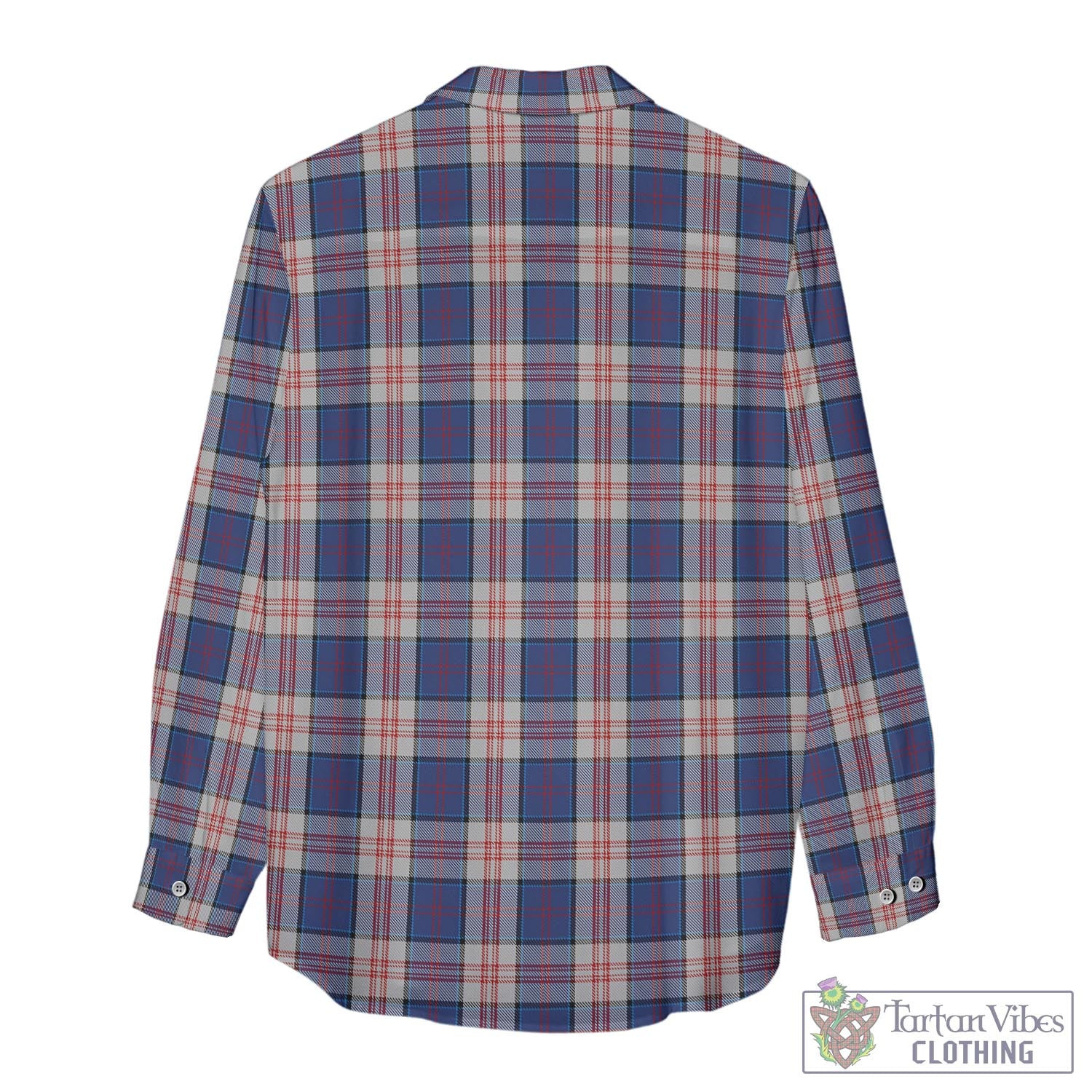 Tartan Vibes Clothing Stewart of Appin Hunting Dress Tartan Womens Casual Shirt with Family Crest