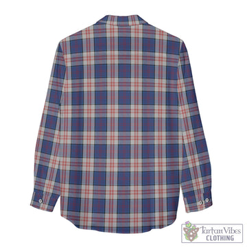 Stewart of Appin Hunting Dress Tartan Women's Casual Shirt with Family Crest