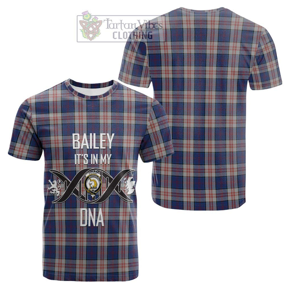 Tartan Vibes Clothing Stewart of Appin Hunting Dress Tartan Cotton T-shirt with Family Crest DNA In Me Style