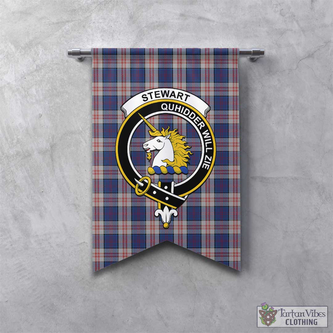 Stewart Of Appin Hunting Dress Tartan Gonfalon, Tartan Banner With Fam 