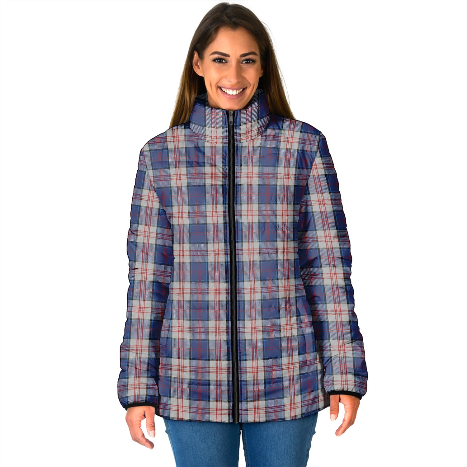 Stewart of Appin Hunting Dress Tartan Padded Jacket - Tartan Vibes Clothing