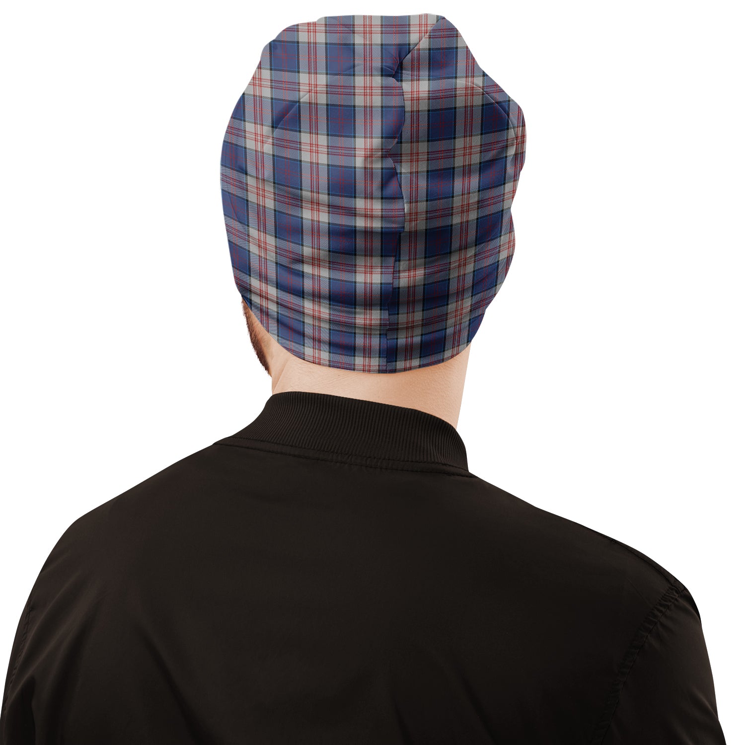 Stewart of Appin Hunting Dress Tartan Beanies Hat with Family Crest - Tartan Vibes Clothing