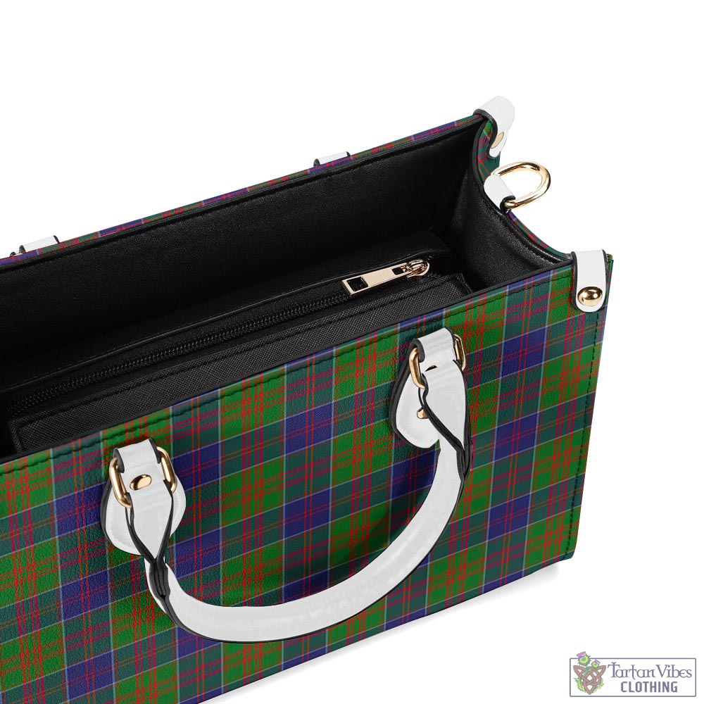 Tartan Vibes Clothing Stewart of Appin Hunting Modern Tartan Luxury Leather Handbags