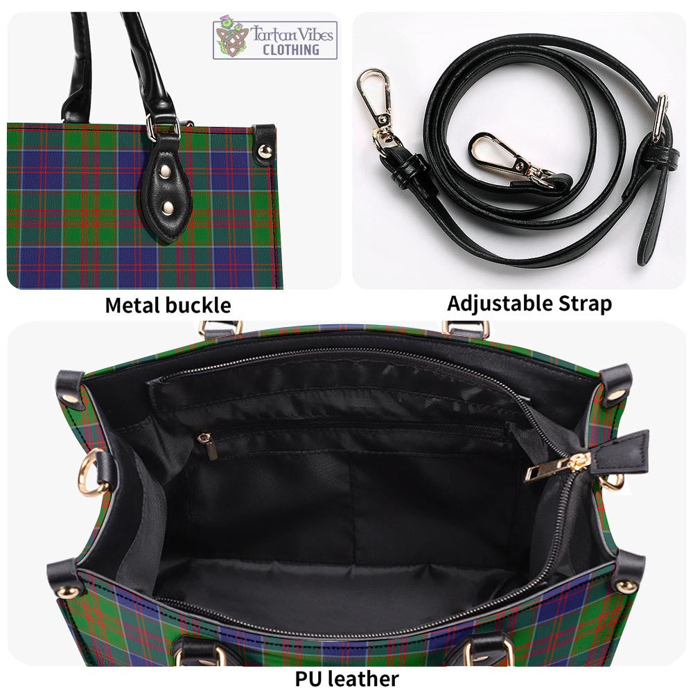 Tartan Vibes Clothing Stewart of Appin Hunting Modern Tartan Luxury Leather Handbags