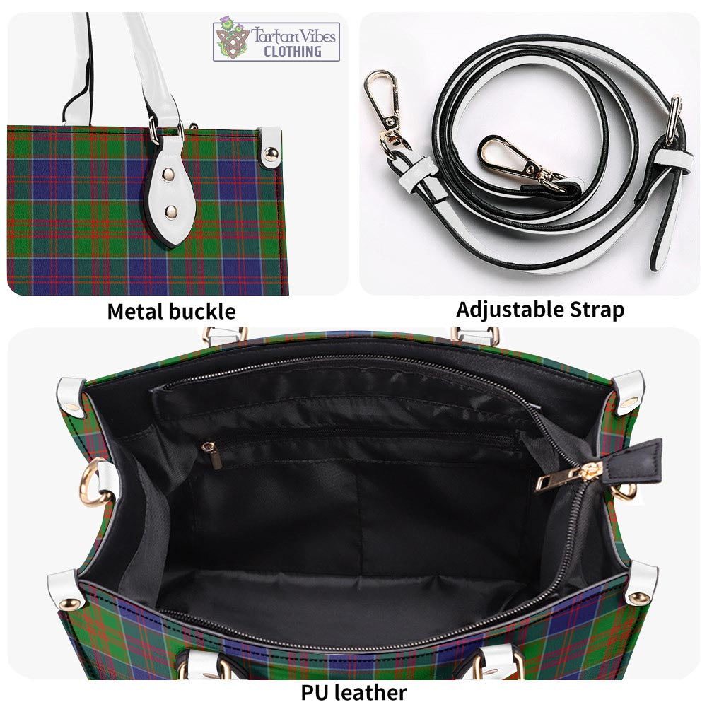 Tartan Vibes Clothing Stewart of Appin Hunting Modern Tartan Luxury Leather Handbags