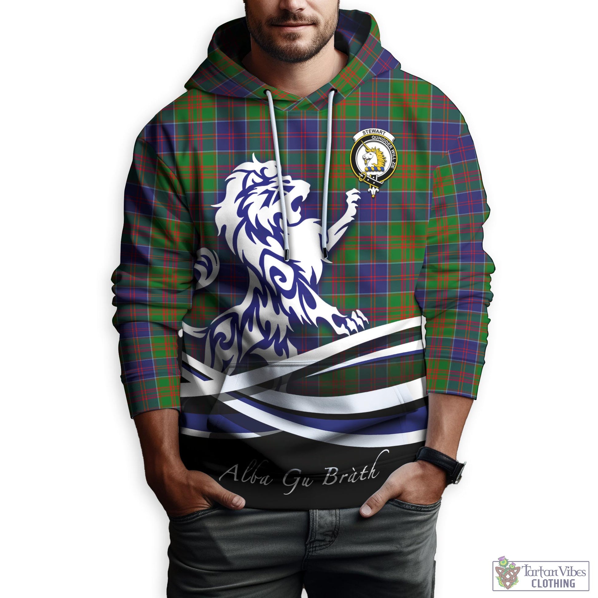 stewart-of-appin-hunting-modern-tartan-hoodie-with-alba-gu-brath-regal-lion-emblem