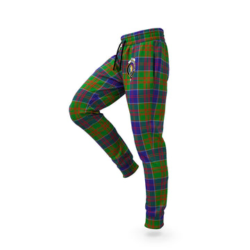 Stewart of Appin Hunting Modern Tartan Joggers Pants with Family Crest