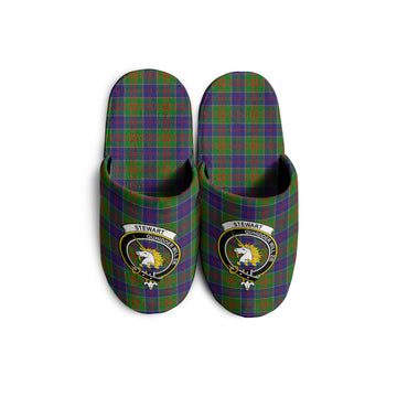 Stewart of Appin Hunting Modern Tartan Home Slippers with Family Crest