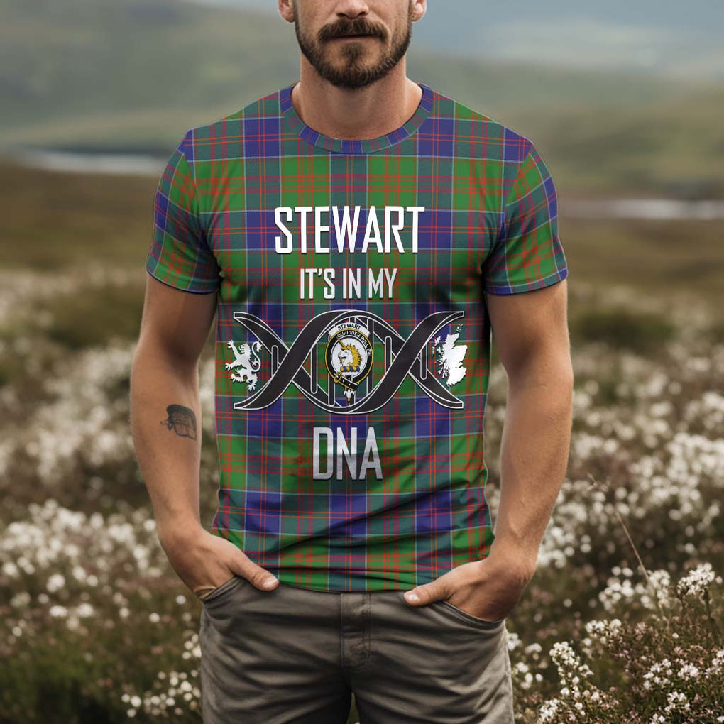 Stewart of Appin Hunting Modern Tartan T-Shirt with Family Crest DNA In Me Style Kid's Shirt - Tartan Vibes Clothing