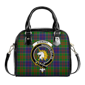 Stewart of Appin Hunting Modern Tartan Shoulder Handbags with Family Crest