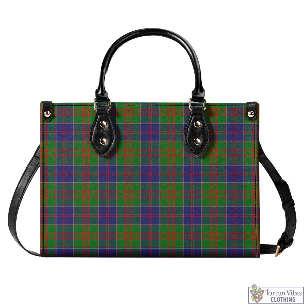 Tartan Vibes Clothing Stewart of Appin Hunting Modern Tartan Luxury Leather Handbags