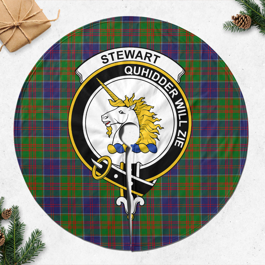 stewart-of-appin-hunting-modern-tartan-christmas-tree-skirt-with-family-crest